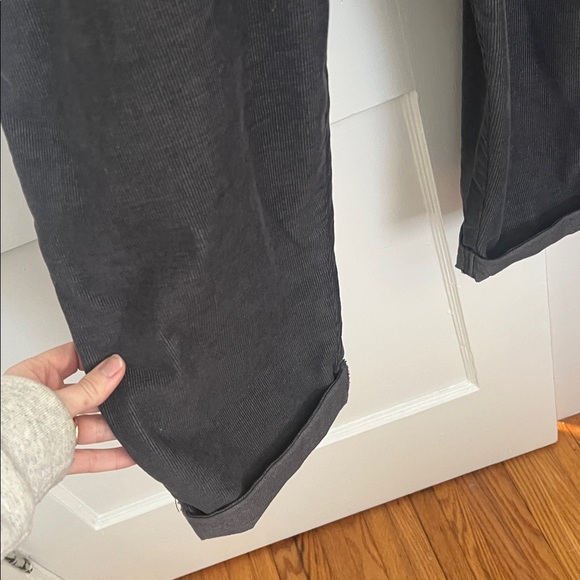 Aerie Charcoal/black Corduroy Overalls - Picture 5 of 9